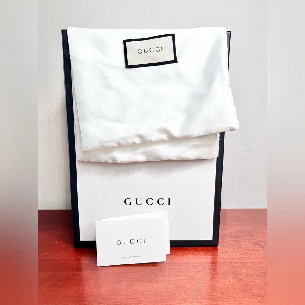 Gucci GG Marmot Block Heel Strap Sandals Black Size 39 - Picture 8 of 8
